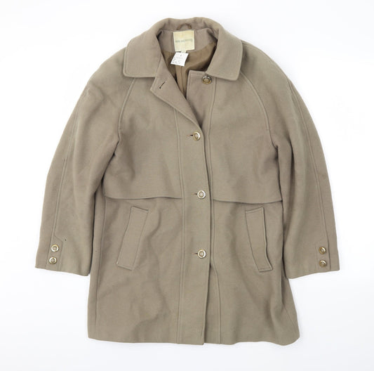 Holmewood Womens Beige Trench Coat Coat Size 12