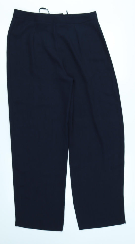 Yessica Womens Blue Trousers Size 12 L28 in