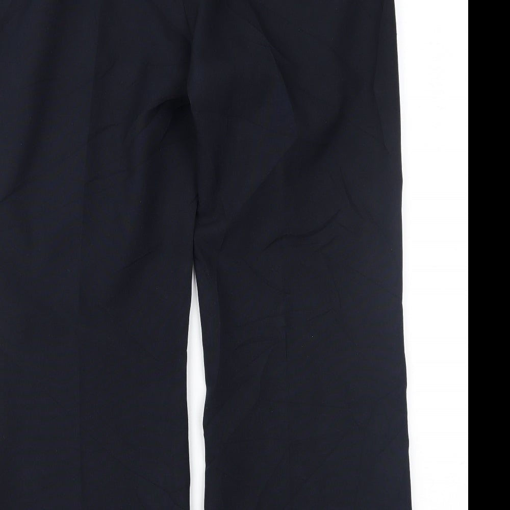 Womens UK Size 12 F&F Regular Fit Blue Trousers