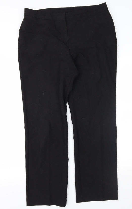 Womens UK Size 14 Bonmarché Regular Fit Black Trousers