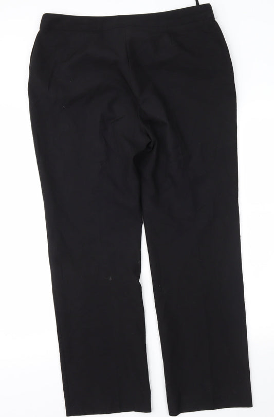 Womens UK Size 14 Bonmarché Regular Fit Black Trousers