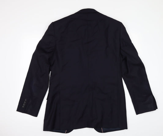 Howick Tailored Mens Blue Jacket Suit Jacket Size 38