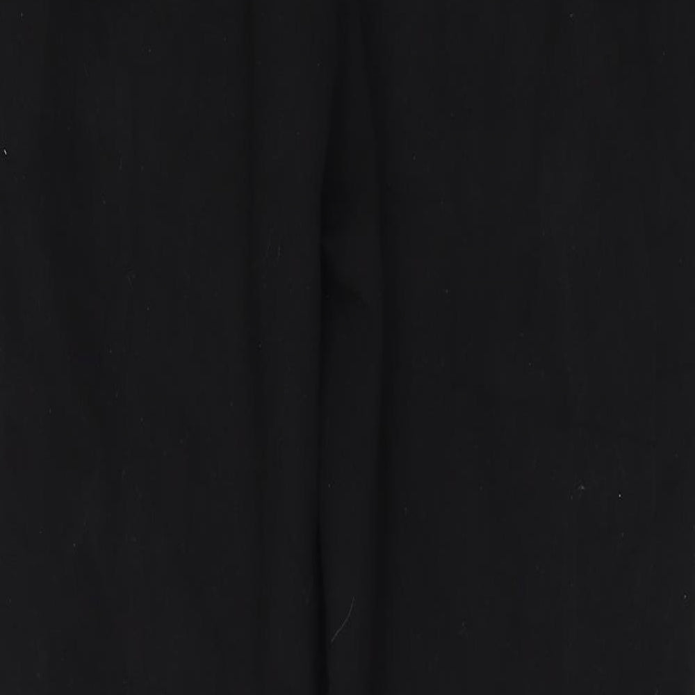 M&Co Womens Black Trousers Size 16 L28 in