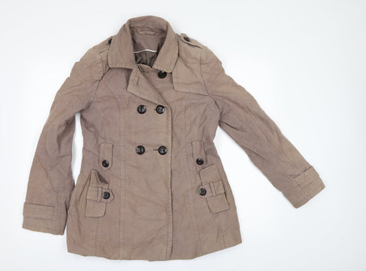 Womens UK Size 10 F&F Beige Jacket