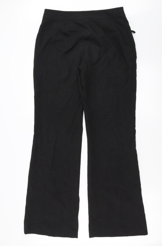Dimensions Womens Black Trousers Size 10 L31 in - Bootcut