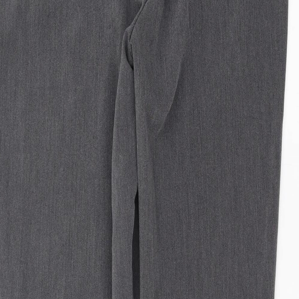 ANNE WEYBURN Womens Grey Trousers Size 14 L29 in
