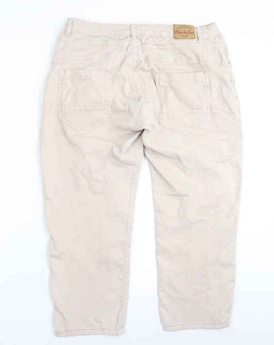 Place de jour Mens Pink Capri Trousers Size 32 in L22 in