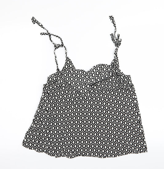 Womens UK Size 8 H&M Black Camisole Tank