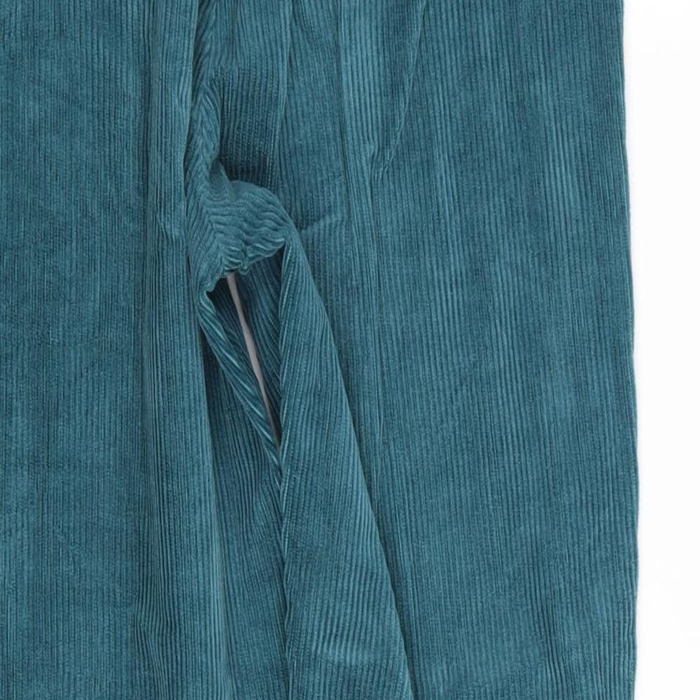 Womens UK Size 14 Casual Club Regular Fit Blue Trousers