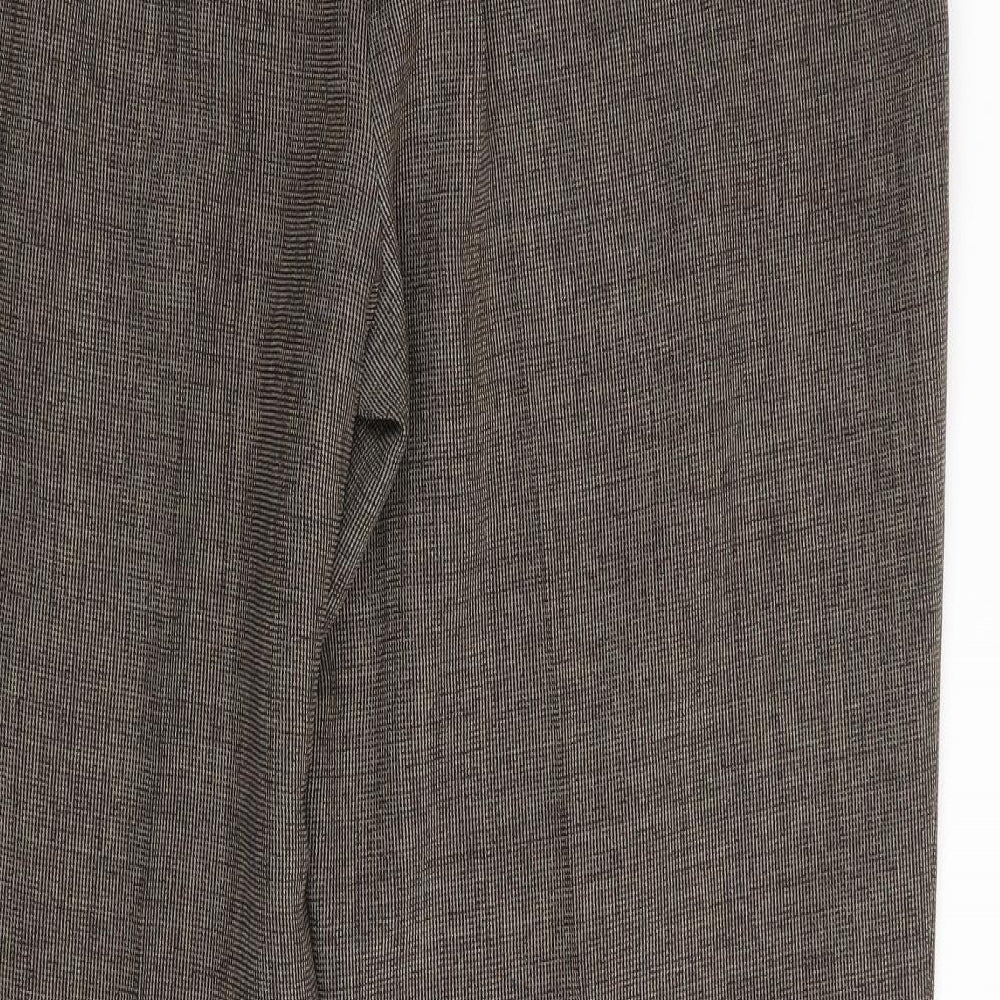 Womens UK Size 18 M&S Regular Fit Brown Trousers