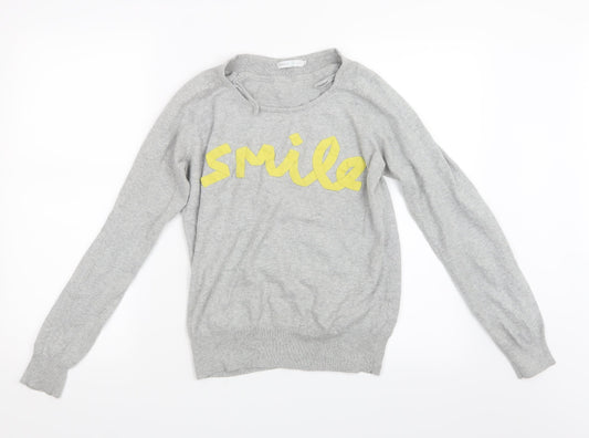 Only Womens Grey Pullover Jumper Size M