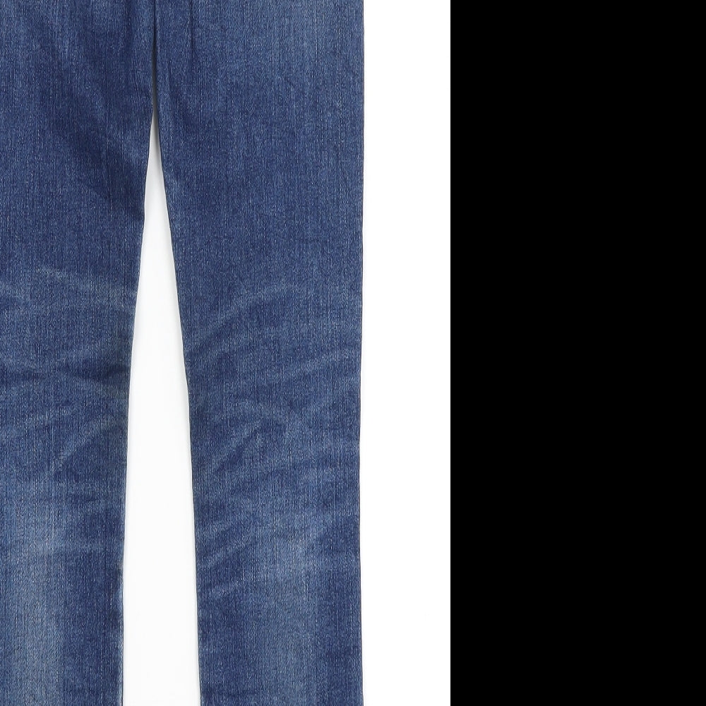 Hudson Womens Blue Skinny Jeans Size 6 L27 in