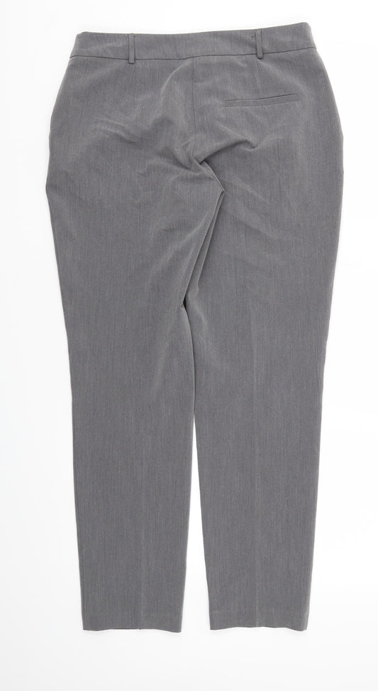 Womens UK Size 10 Dorothy Perkins Regular Fit Grey Trousers