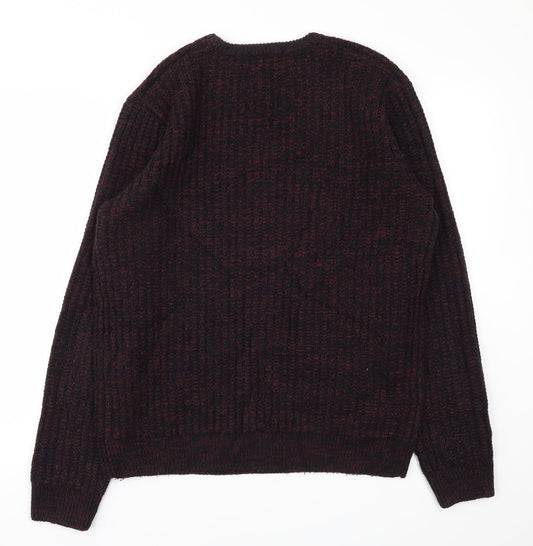72D Mens Red Pullover Jumper Size L