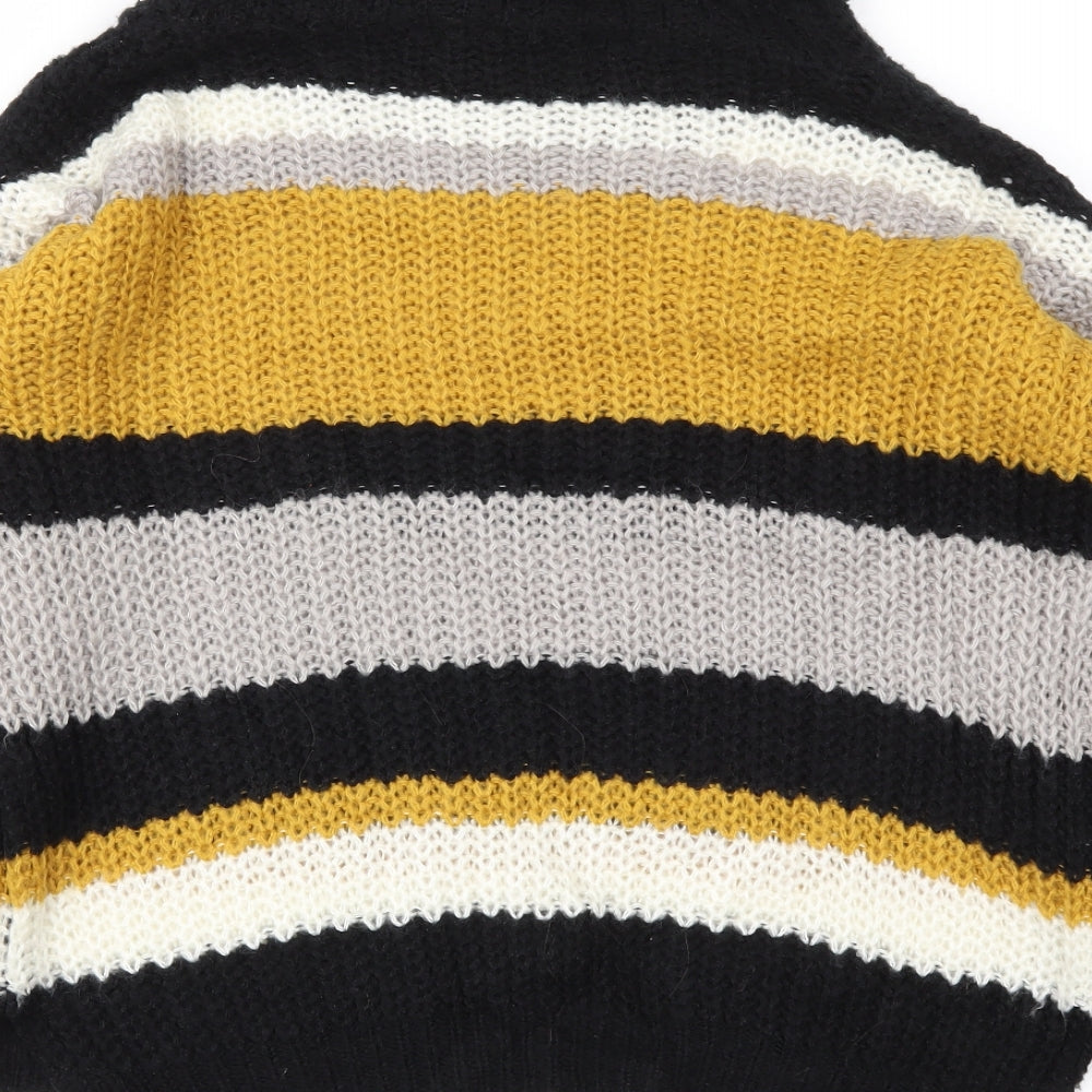 SELECT Womens Yellow Striped Pullover Jumper Size 12