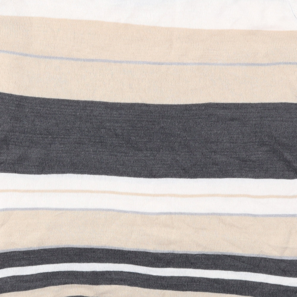 Womens UK Size M Isle Ivory Basic T-Shirt