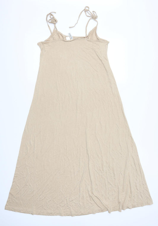 H&M Womens Beige A-Line Size L