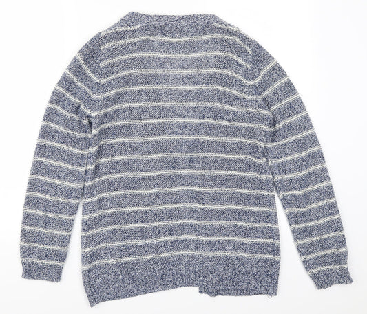 Atmosphere Womens Blue Striped Cardigan Jumper Size 6