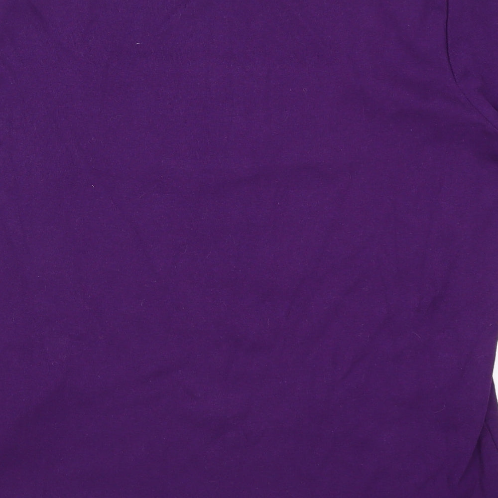 Bonmarché Womens Purple Basic T-Shirt Size L