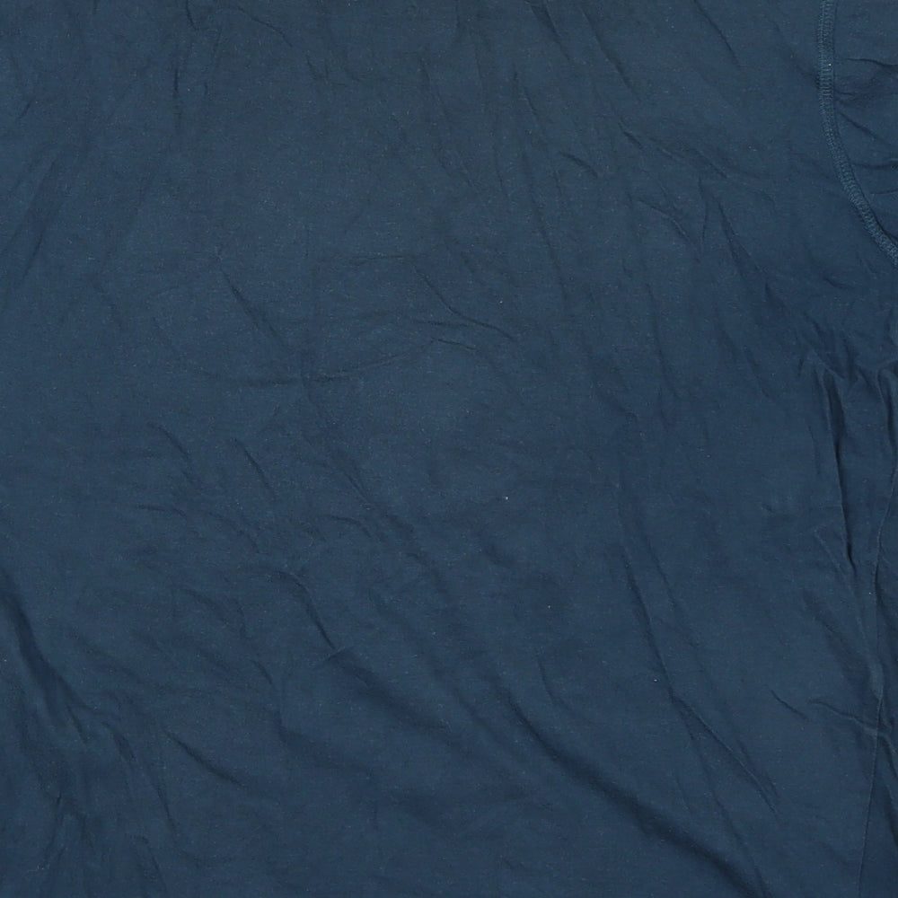 Peacocks Mens Blue T-Shirt Size L - Annual Fathers Day Reward Beer