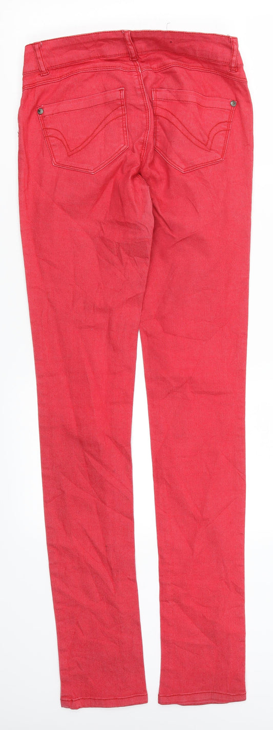 Only Womens Red Denim Skinny Jeans Size 26 in L32 in