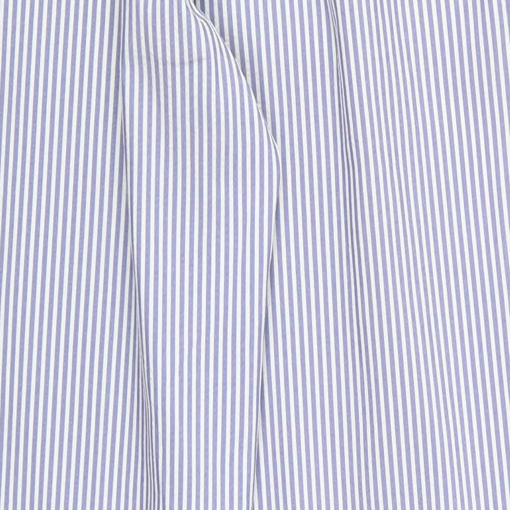 Womens UK Size 14 Marks and Spencer Regular Fit Blue Trousers