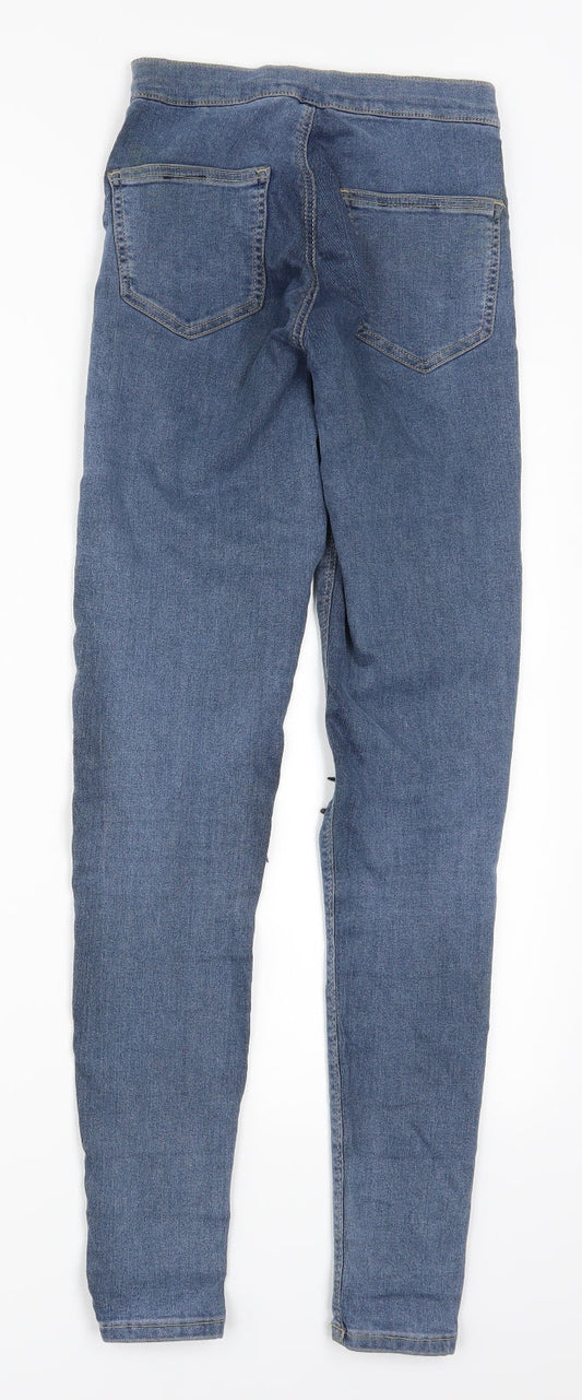 Womens UK Size 25 in Topshop Regular Fit Skinny Blue Jeans
