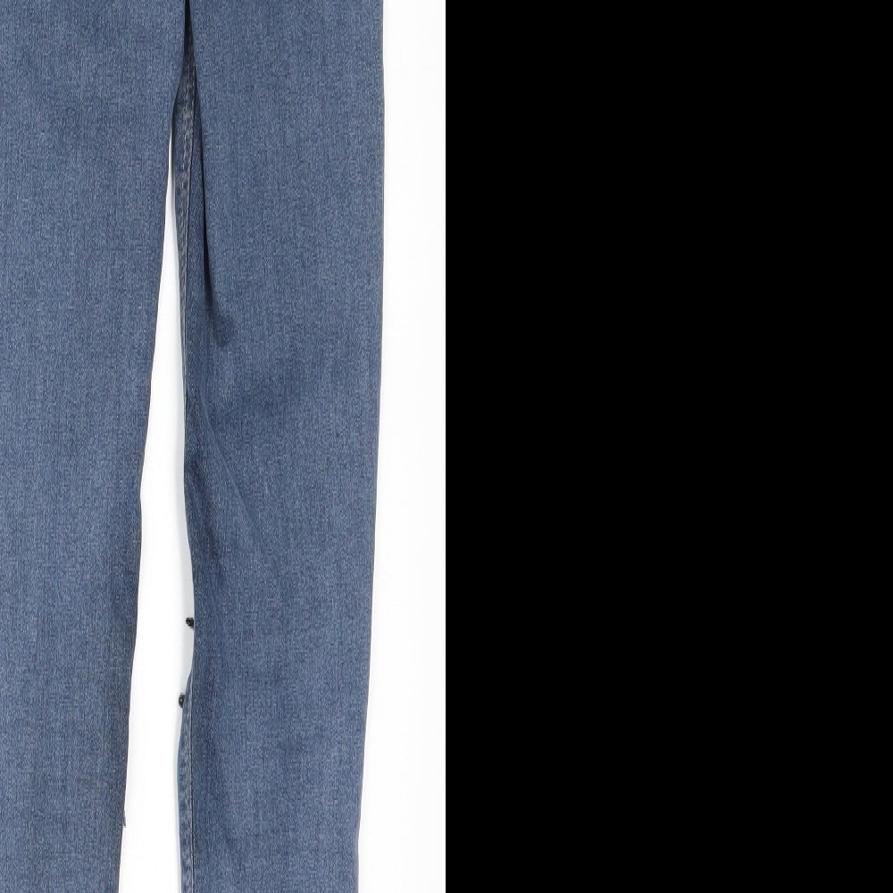 Topshop Womens Blue Denim Skinny Jeans Size 25 in L26 in