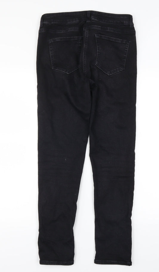 Very Womens Black Denim Skinny Jeans Size 10 L26.5 in