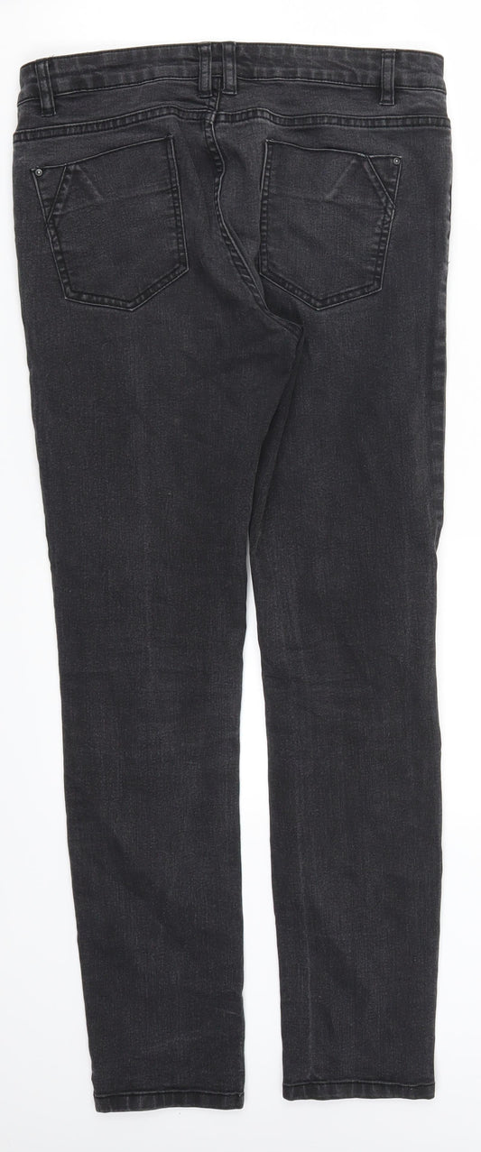 Denim Co Womens Grey Denim Skinny Jeans Size 10 L28 in