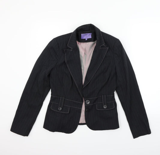 Autonomy Womens Black Jacket Blazer Size 10