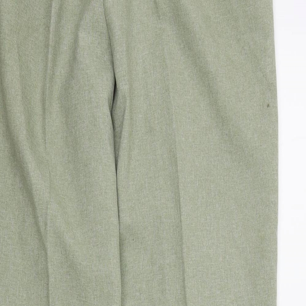 Classic Womens Green Trousers Size 14 L27 in