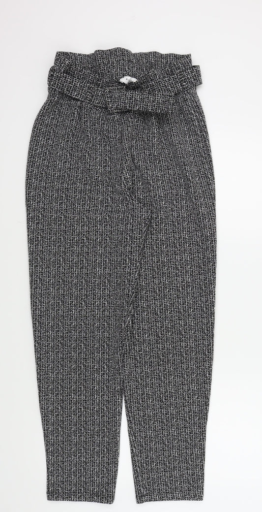 Womens UK Size M Pieces Regular Fit Grey Trousers