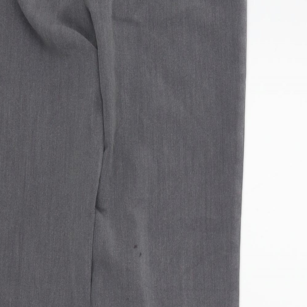 M&S Womens Grey Trousers Size 8 L29 in