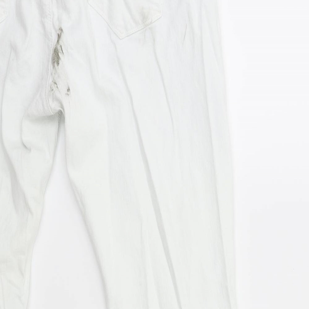 Denim & Co. Womens White Denim Skinny Jeans Size 18 L27 in