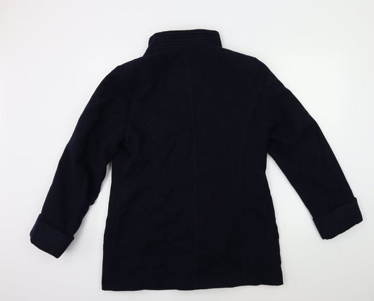 Womens UK Size 14 Marks and Spencer Blue Overcoat