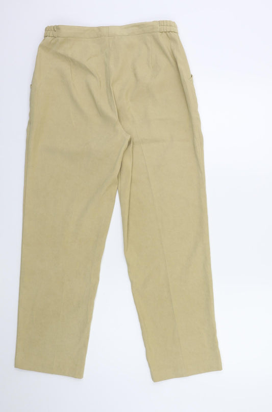 Womens UK Size S Joella Di Marco Regular Fit Beige Trousers