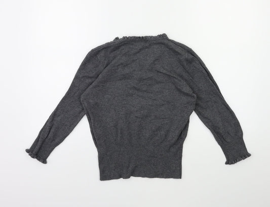 Linea Womens Grey Pullover Jumper Size S