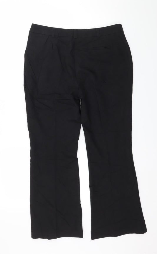 George Womens Black Trousers Size 10 L26 in