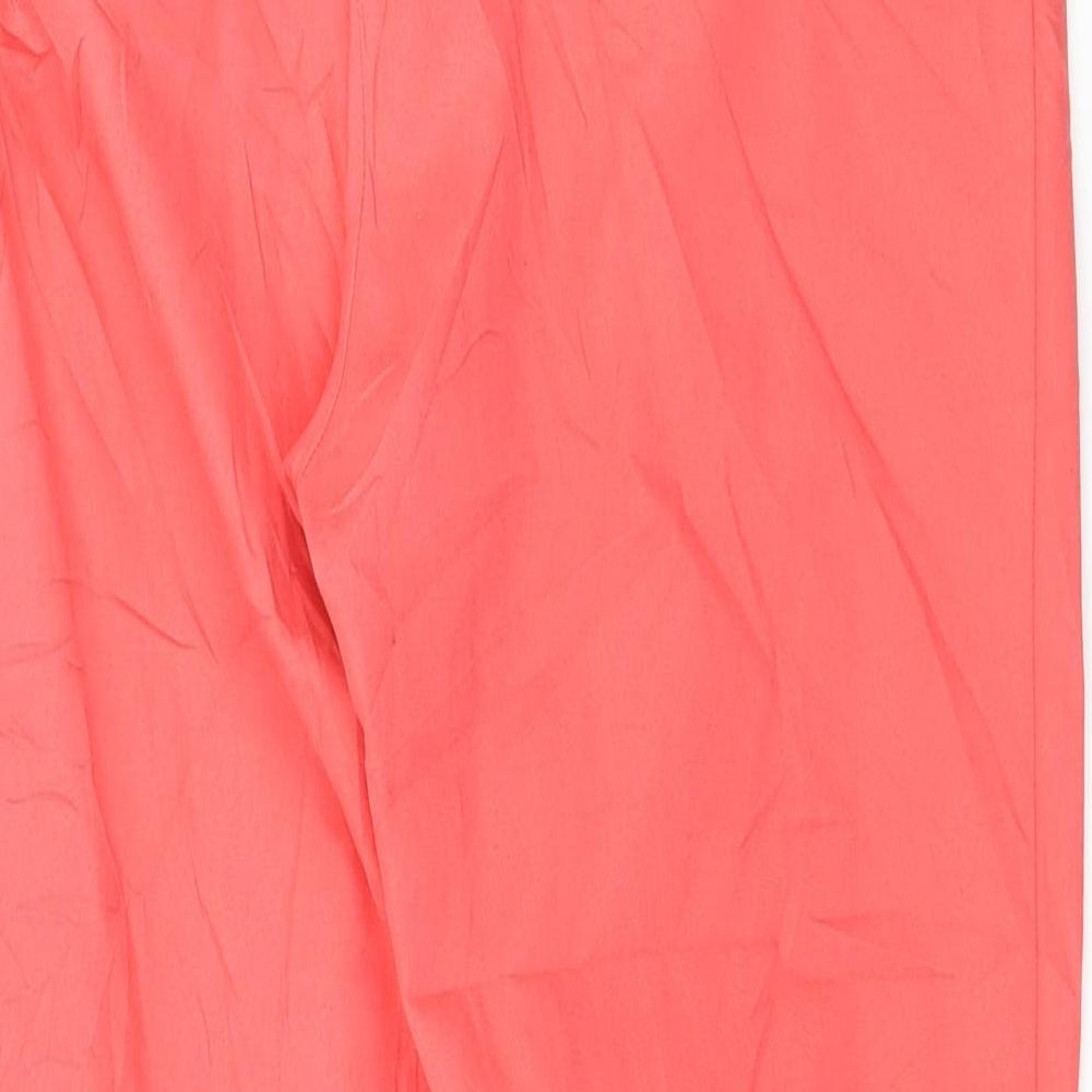 Topshop Womens Pink Trousers Size 10 L26 in