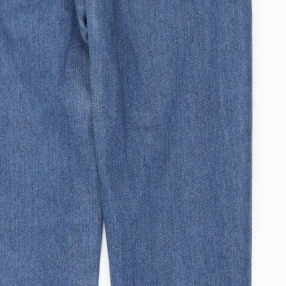 Denim & Co. Womens Blue Denim Skinny Jeans Size 10 L30 in