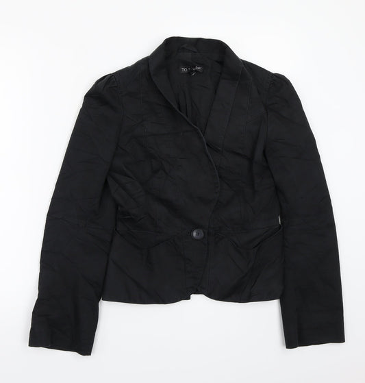 Womens UK Size 10 Topshop Black Jacket