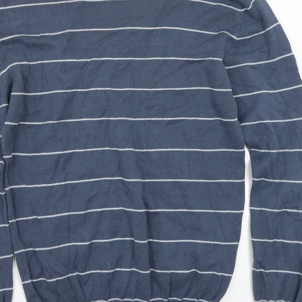 Easy Mens Blue Pullover Jumper Size S