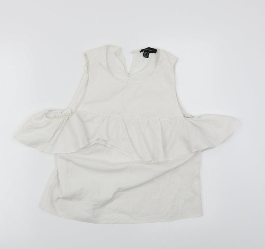 Womens UK Size 12 Atmosphere White Basic Blouse