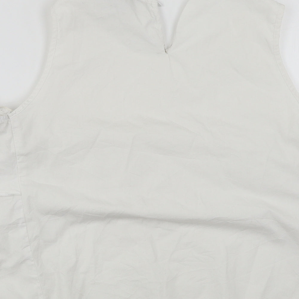 Womens UK Size 12 Atmosphere White Basic Blouse