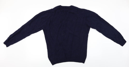 Marks and Spencer Mens Blue Pullover Jumper Size M