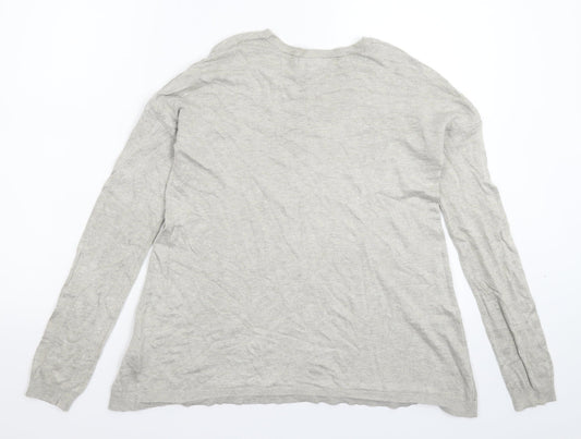 Atmosphere Womens Grey Knit Pullover Jumper Size 12
