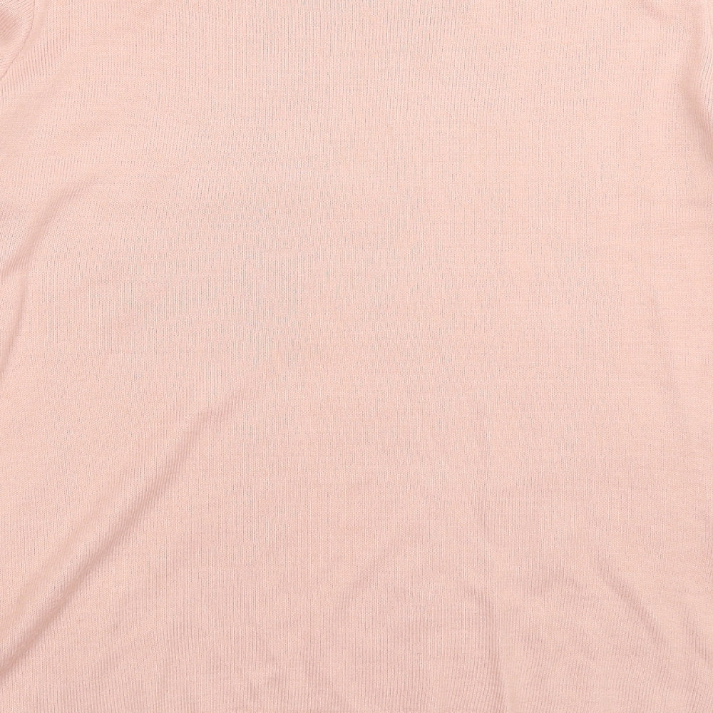 Dorothy Perkins Womens Pink Knit Pullover Jumper Size 14