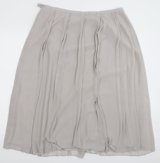Jacques Vert Womens Grey   Maxi Skirt Size 18