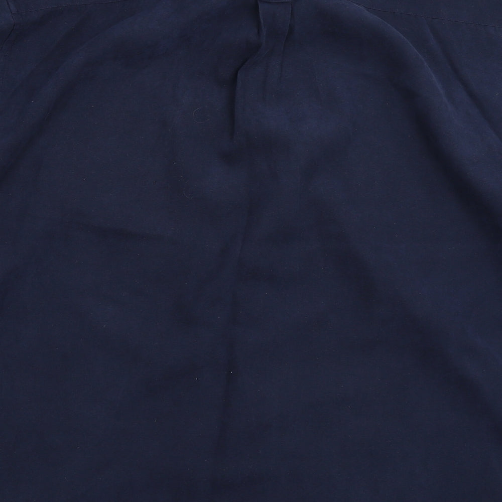 Arnold Palmer Mens Blue Button-Up Size L